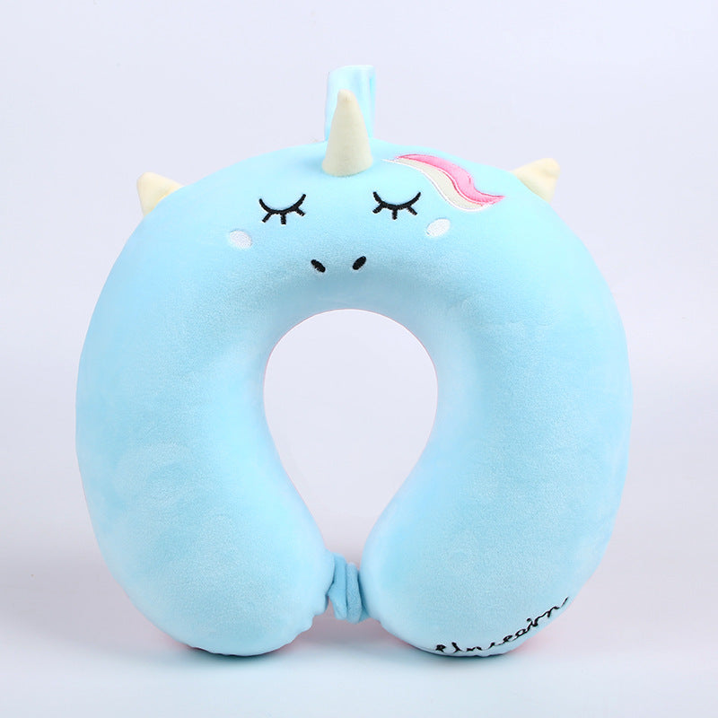 Unicorn Memory Foam Travel Neck Pillow for Girls