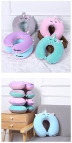 Unicorn Memory Foam Travel Neck Pillow for Girls
