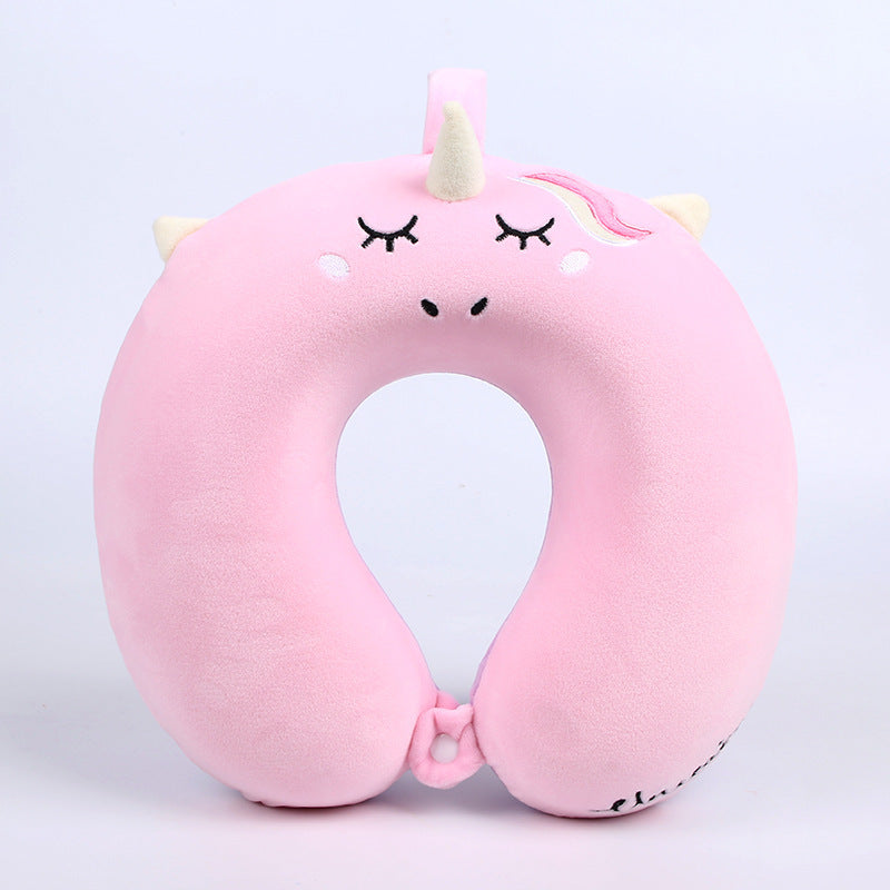 Unicorn Memory Foam Travel Neck Pillow for Girls