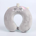 Unicorn Memory Foam Travel Neck Pillow for Girls