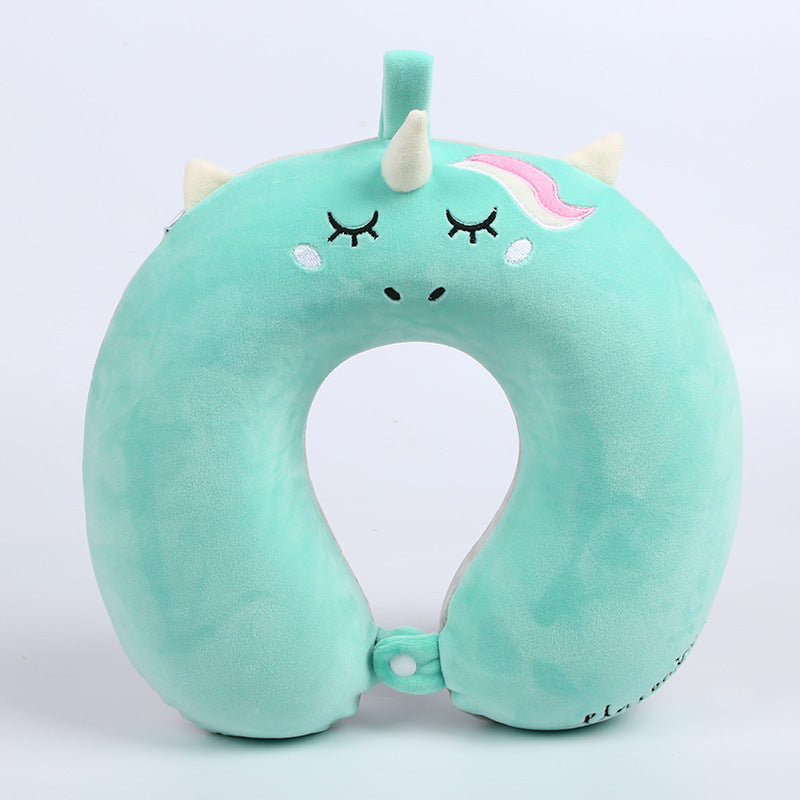 Unicorn Memory Foam Travel Neck Pillow for Girls