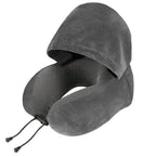 Memory Foam Travel Neck Pillow with Washable Cover