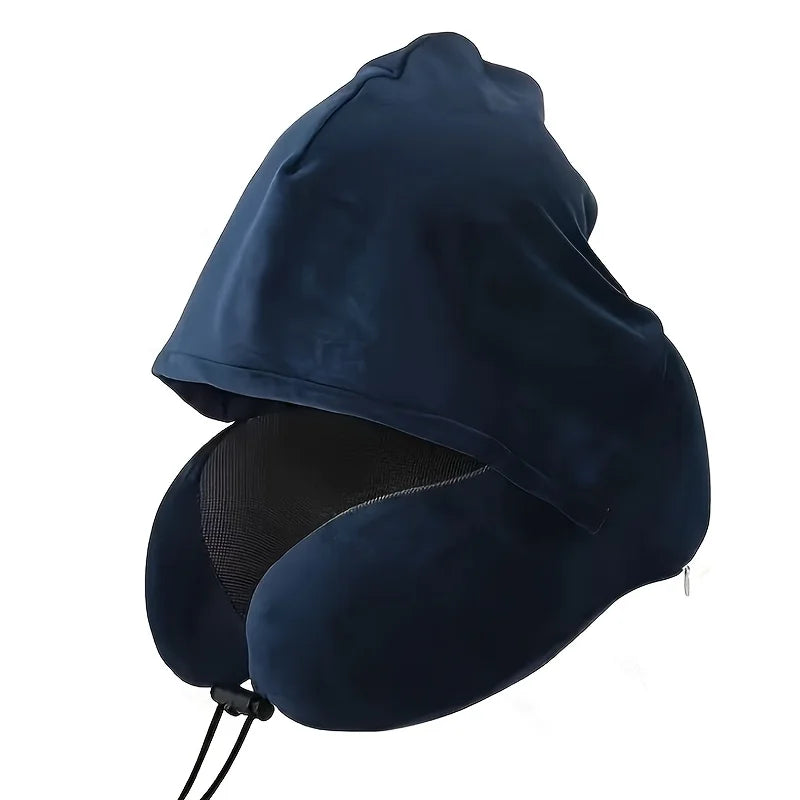Memory Foam Travel Neck Pillow with Washable Cover