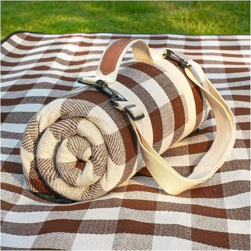 Cozy Foldable Travel Blanket with Carry Strap