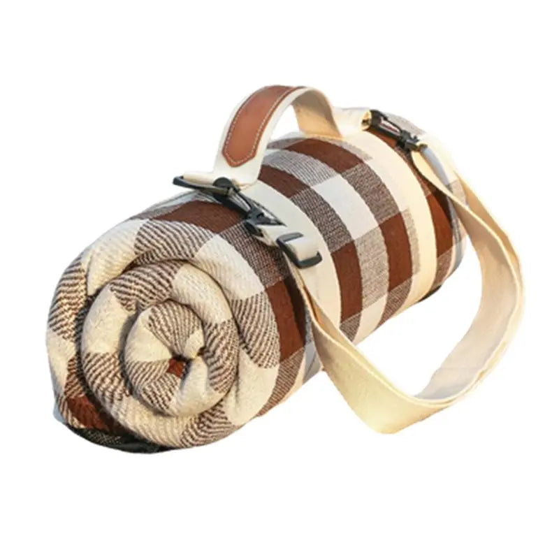 Cozy Foldable Travel Blanket with Carry Strap