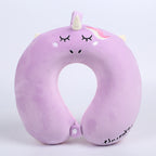 Unicorn Memory Foam Travel Neck Pillow for Girls