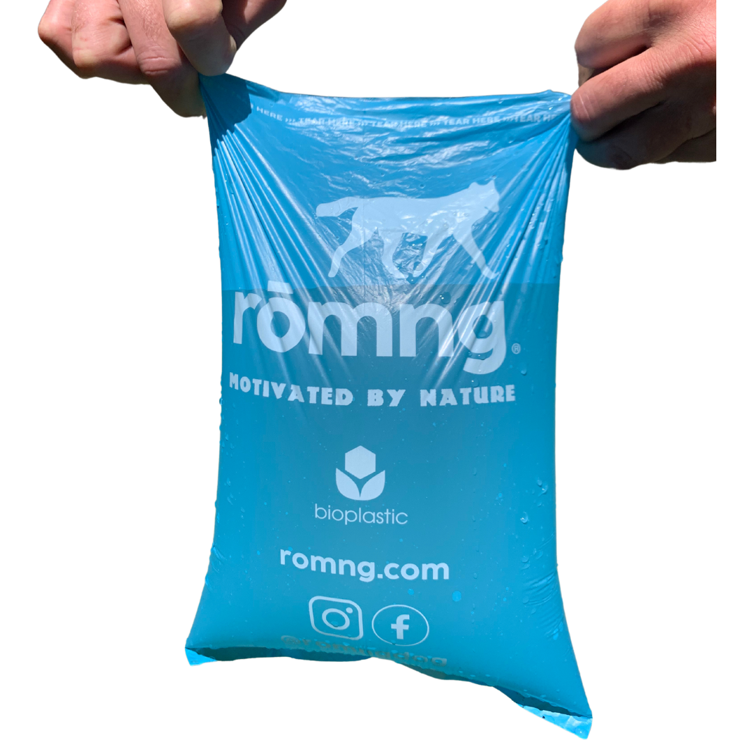 Eco-Friendly Dog Waste Bags & Bamboo Dispenser