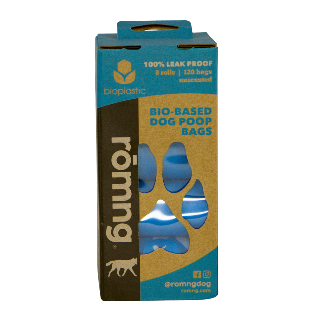 Eco-Friendly Dog Waste Bags & Bamboo Dispenser