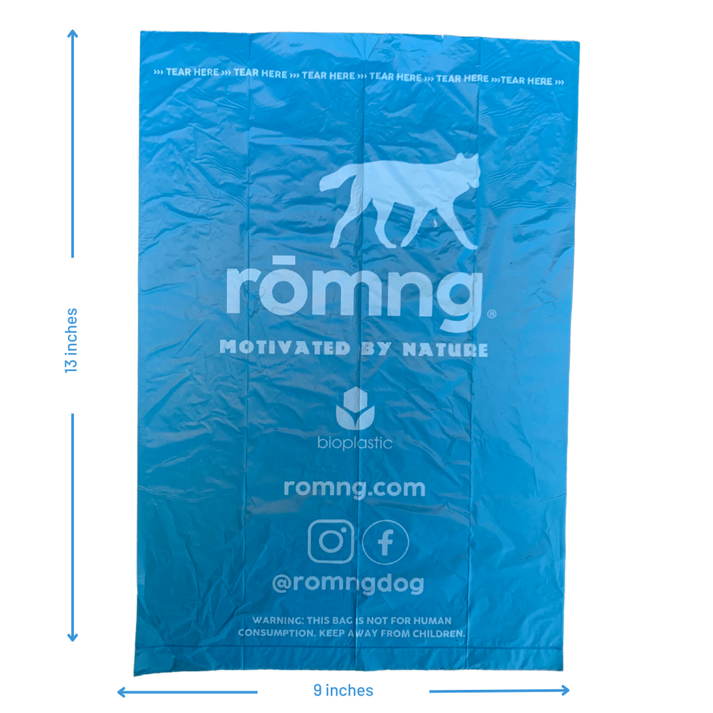 Eco-Friendly Dog Waste Bags & Bamboo Dispenser
