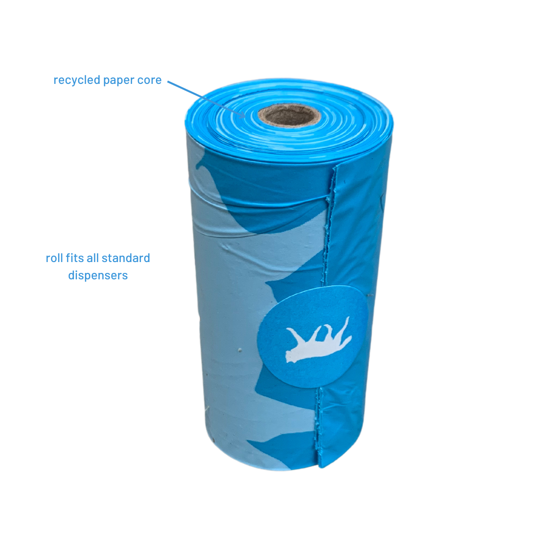 Eco-Friendly Dog Waste Bags & Bamboo Dispenser